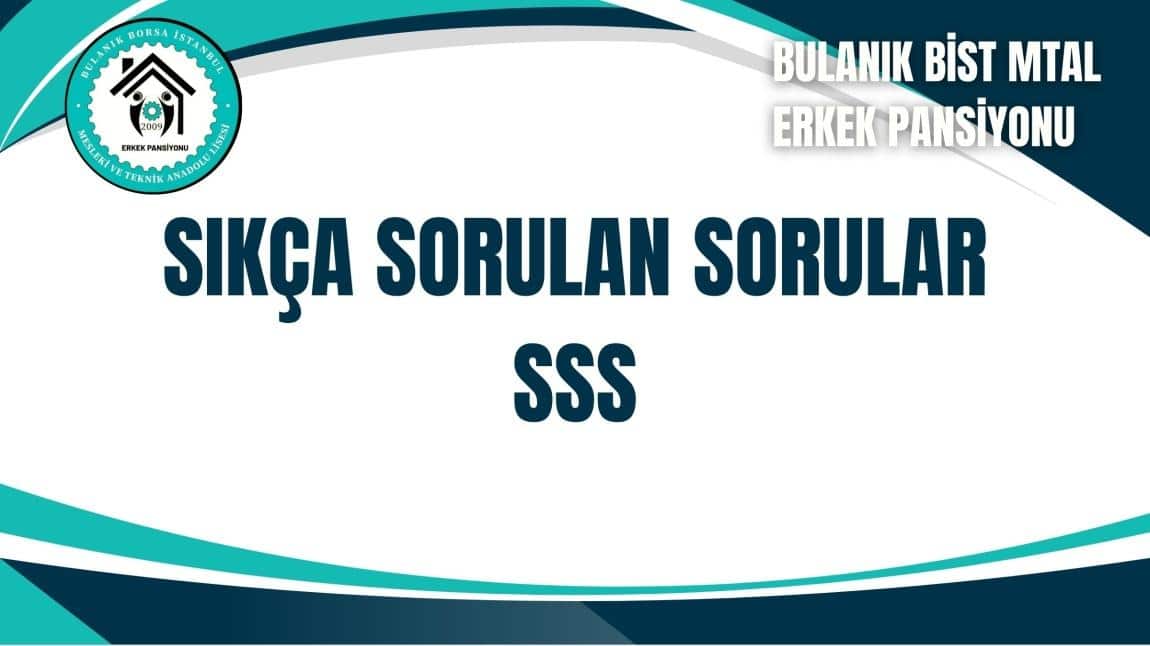 Sıkça Sorulan Sorular